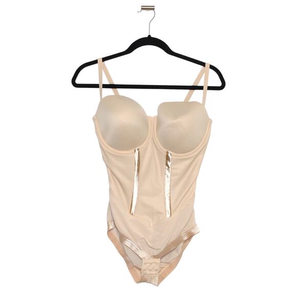 Maidenform Firm Tummy-Control Easy Up Strapless Bodysuit 1256 36DD - Picture 1 of 7